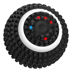 Black textured Electric Massage Ball 4-Speed Vibrating Massage Ball with LED indicator lights and power button
