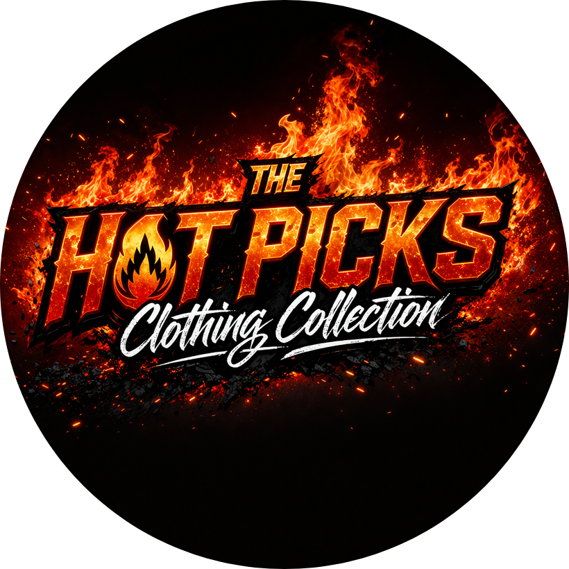 Flaming text reading 